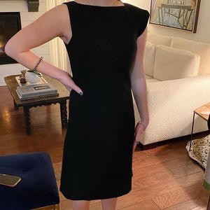 Black Wool Crepe Doubleface Michael Kors Dress